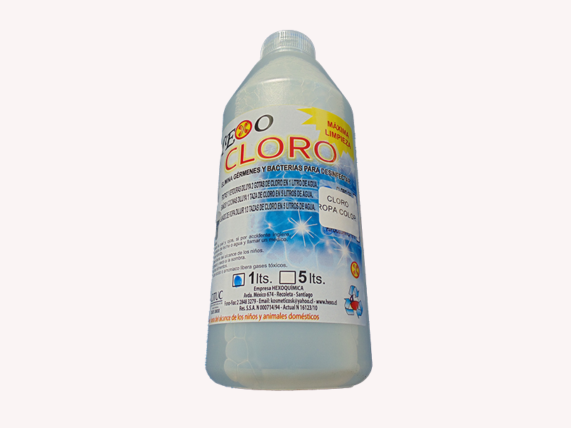 Cloro ropa color 1 L.