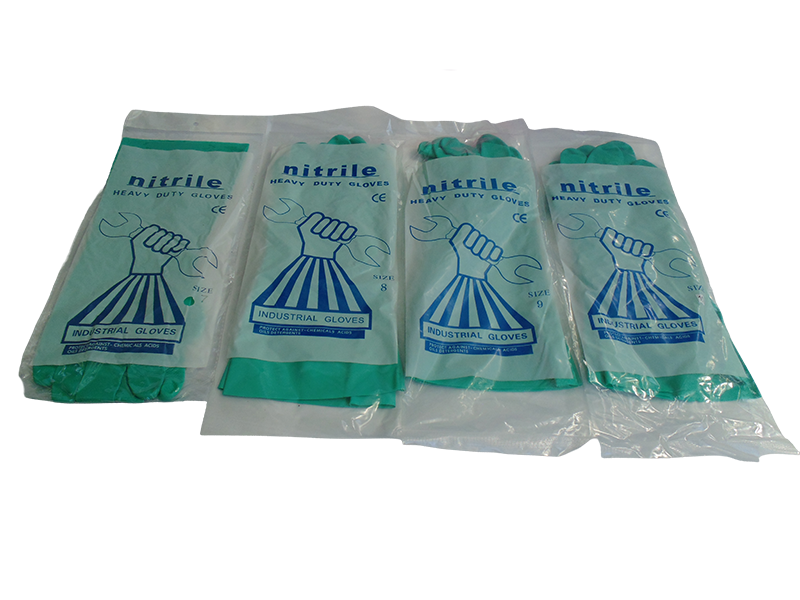 Guantes de super nitrilo verdes
