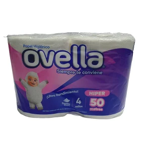 papel-higiénico-ovella-doble-hoja-50-mts-pack-4-unidades